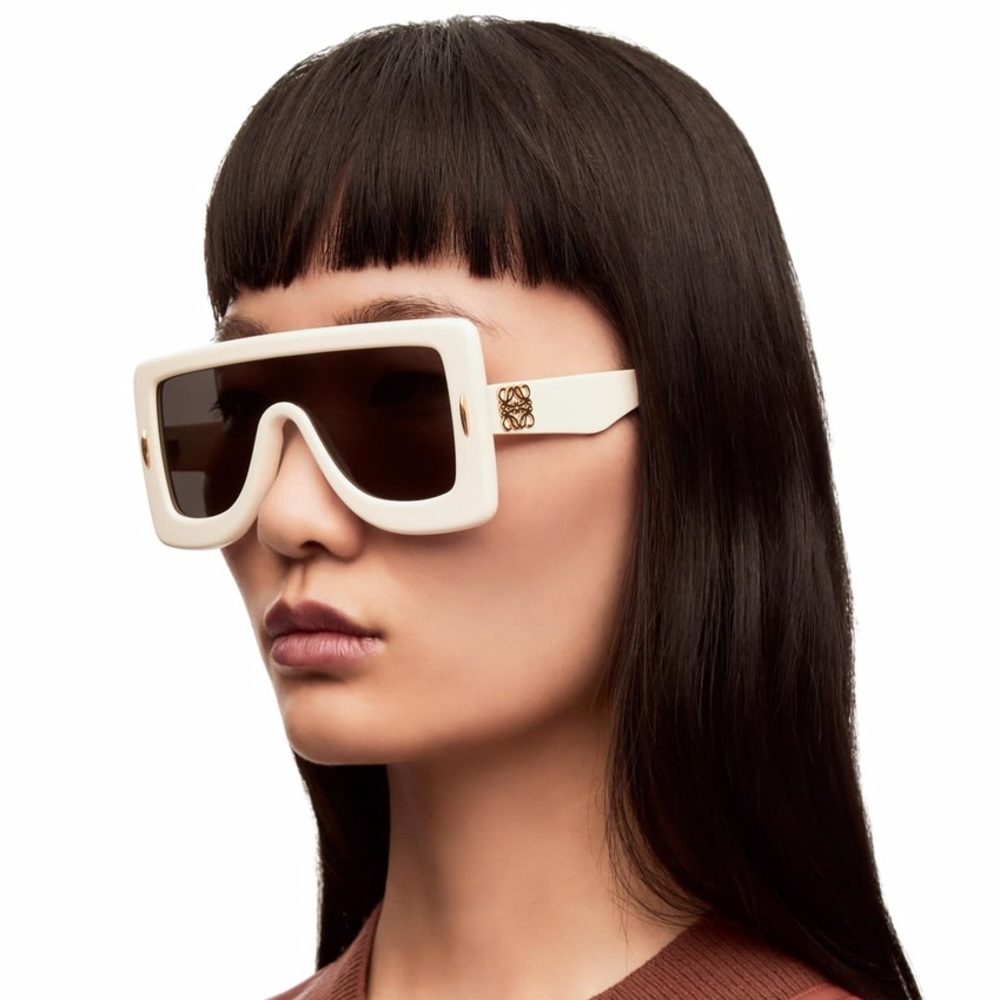 Loewe Anagram Mask Sunglasses White